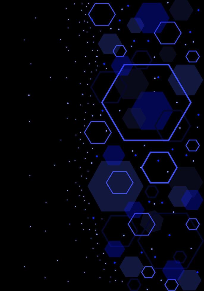 Abstract futuristic technology background pattern with blue vector