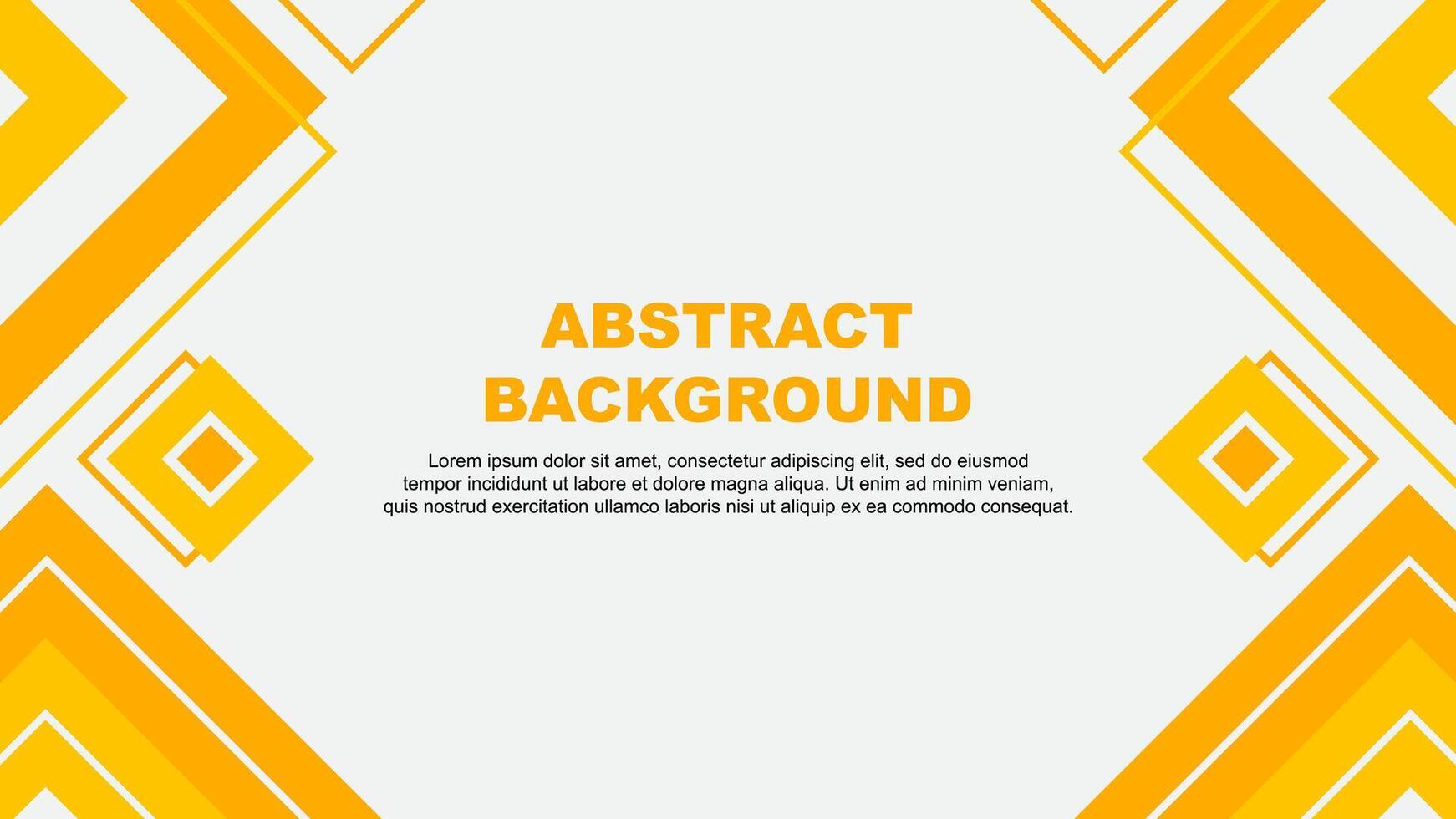 Abstract Background Design Template. Abstract Banner Wallpaper Illustration. Amber Yellow Background vector