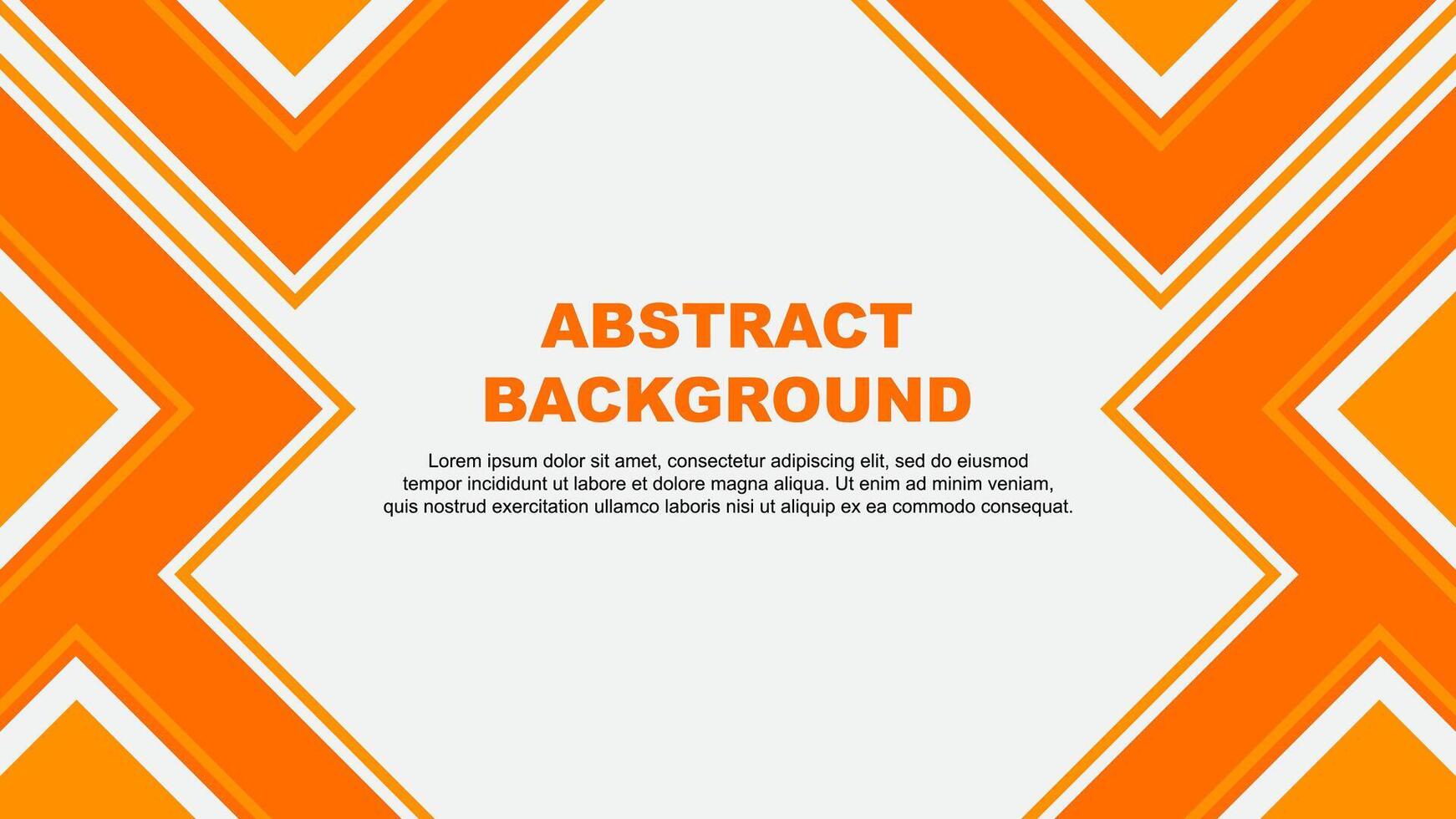 Abstract Background Design Template. Abstract Banner Wallpaper Illustration. Orange vector