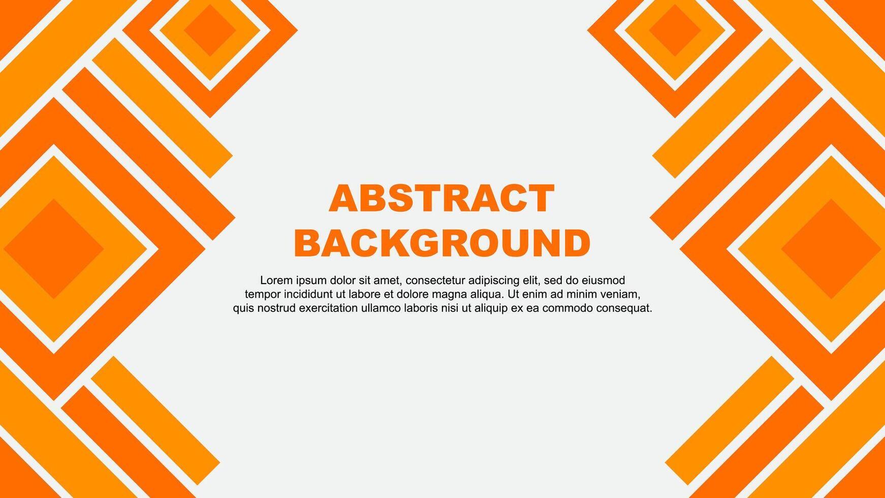 Abstract Background Design Template. Abstract Banner Wallpaper Illustration. Orange vector