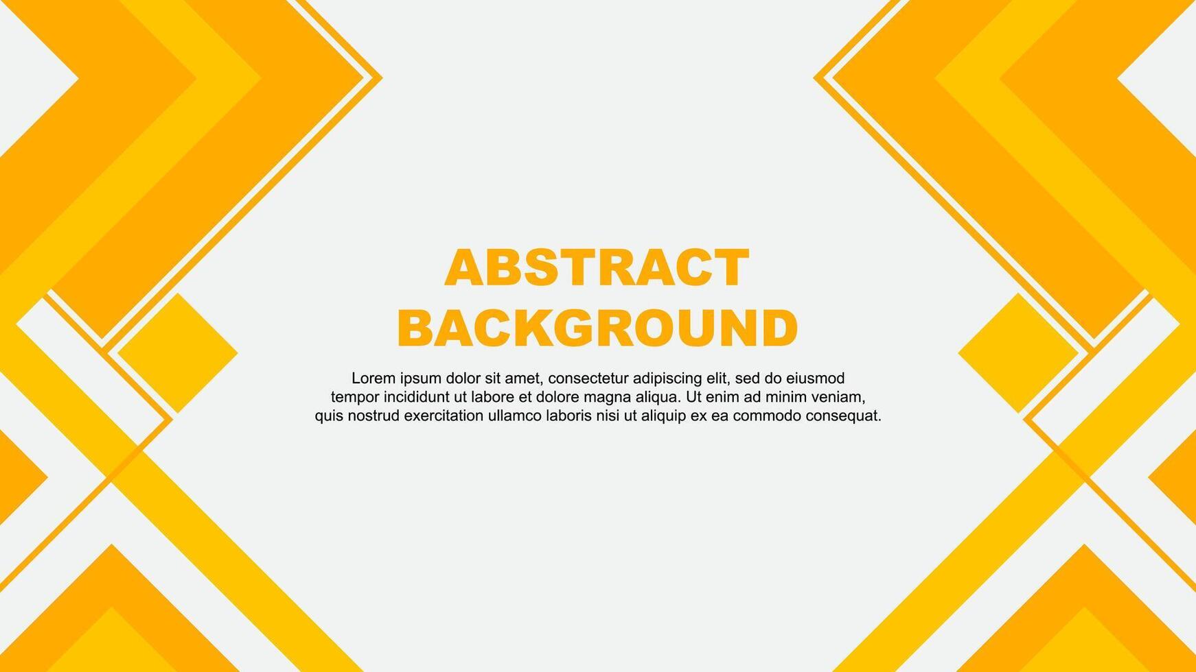 Abstract Background Design Template. Abstract Banner Wallpaper Illustration. Amber Yellow Banner vector