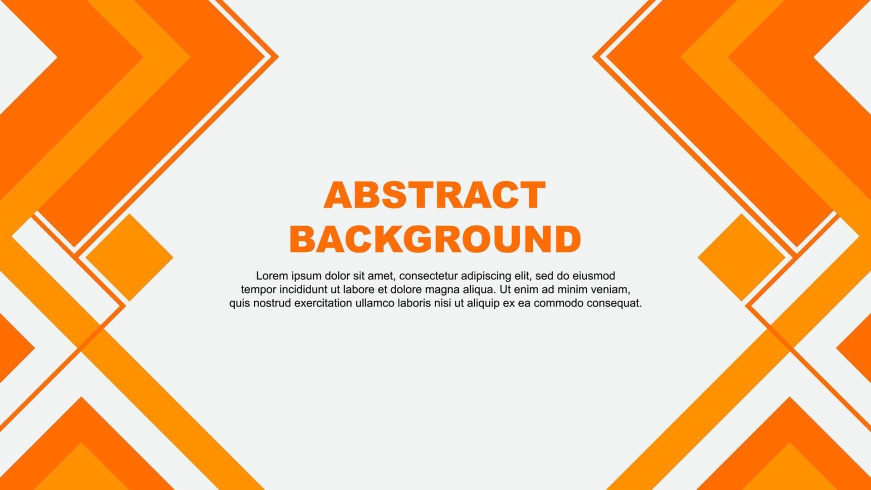 Abstract Background Design Template. Abstract Banner Wallpaper Illustration. Orange Banner vector