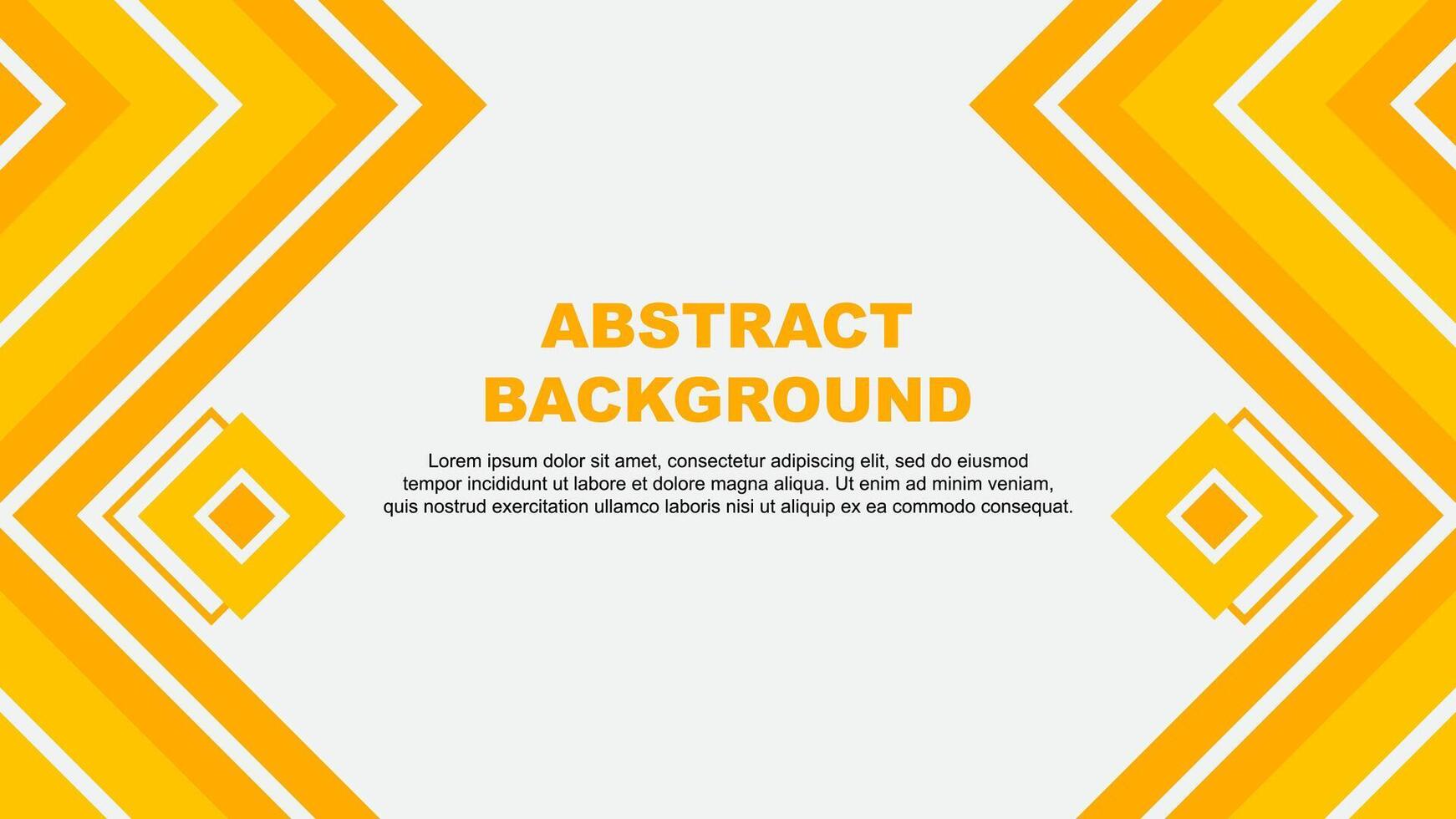 Abstract Background Design Template. Abstract Banner Wallpaper Illustration. Amber Yellow Design vector