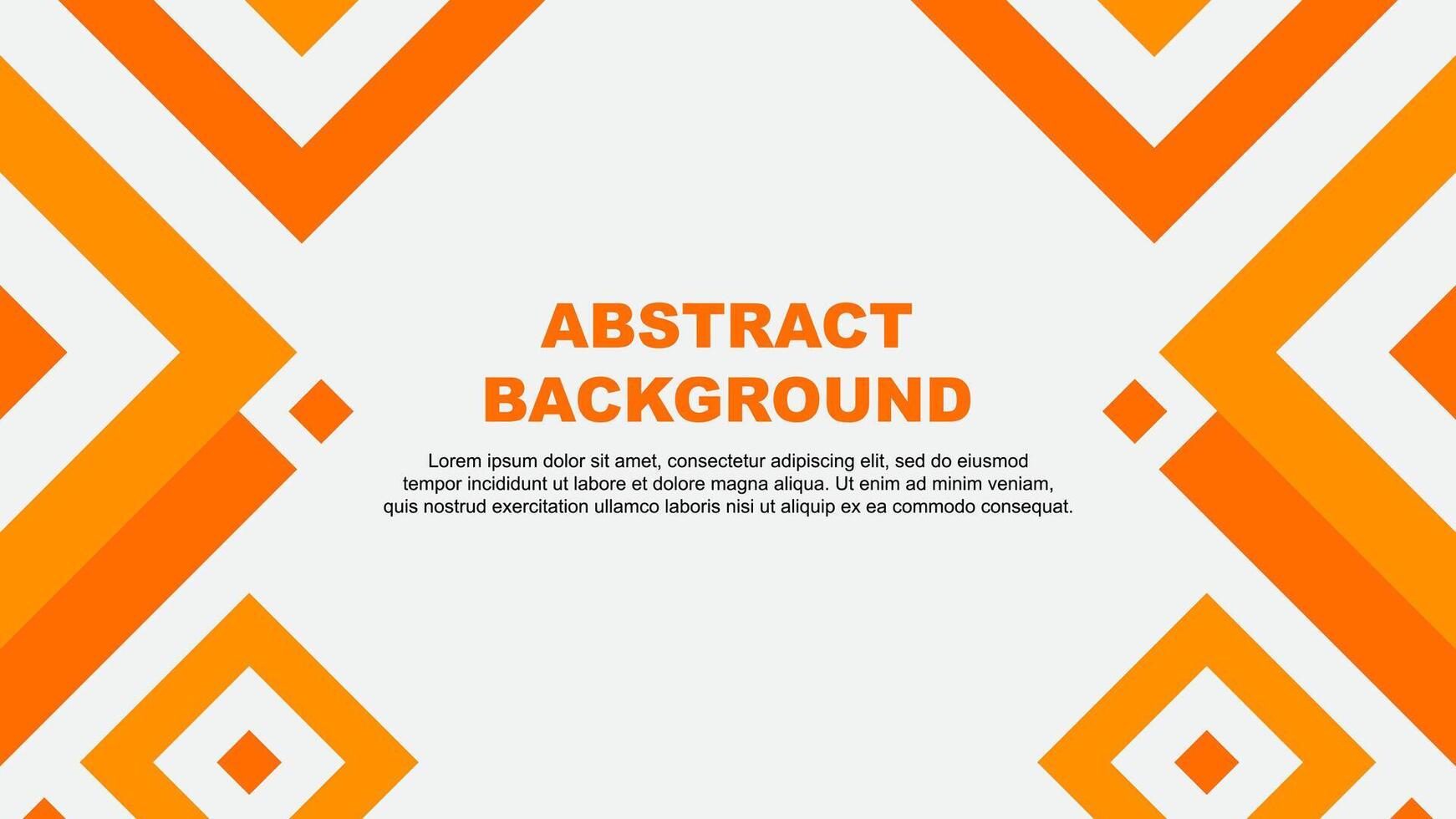 Abstract Background Design Template. Abstract Banner Wallpaper Illustration. Orange Template vector