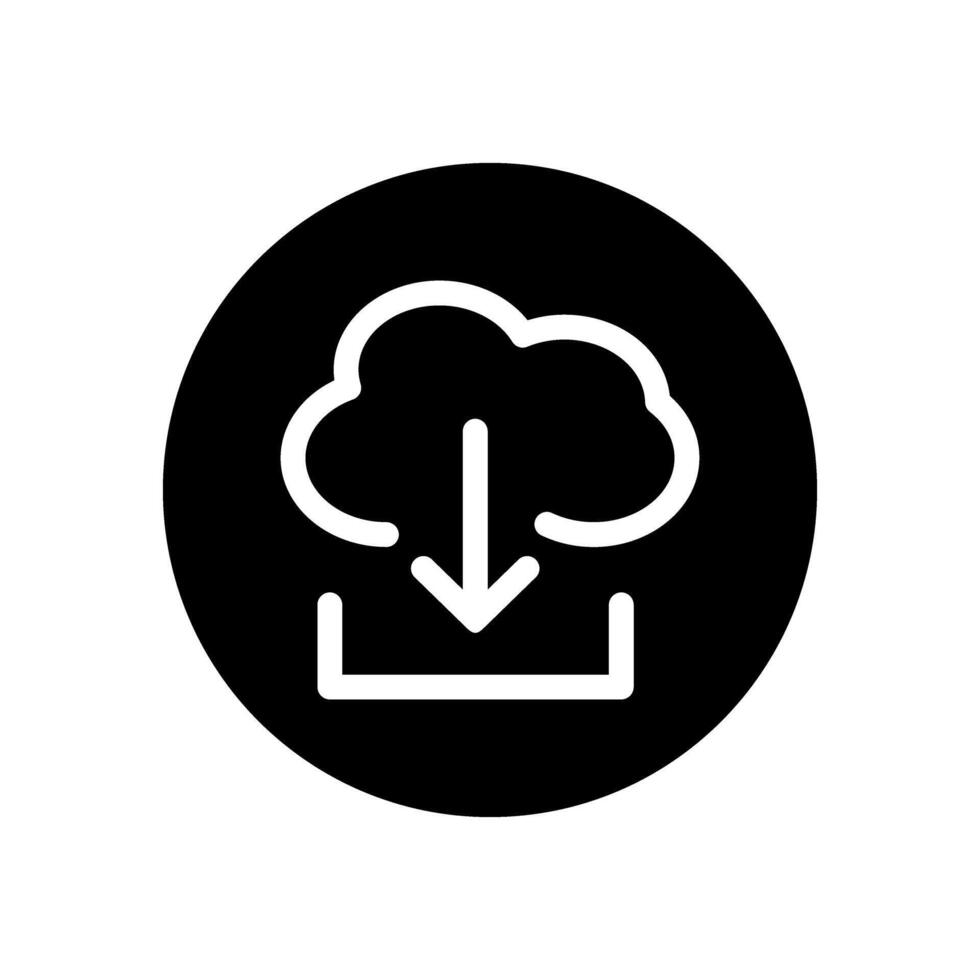 Download icon. interface illustration sign. load symbol. upload logo or mark. vector