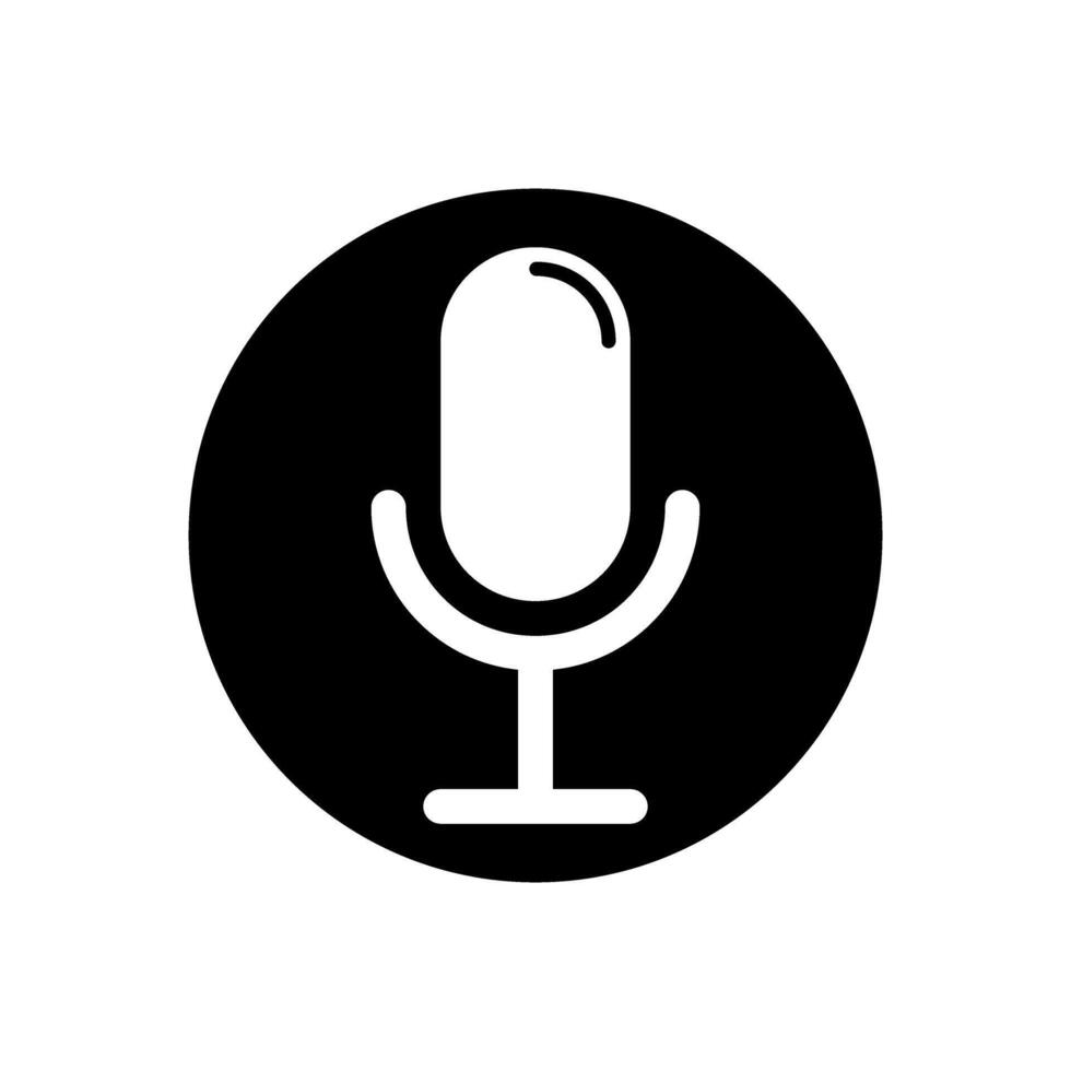 micrófono icono . mic ilustración signo. karaoke símbolo. audio logo. vector