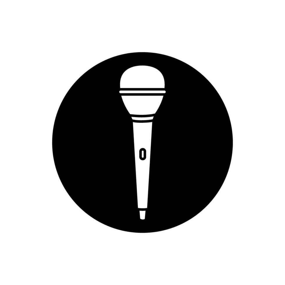 micrófono icono . mic ilustración signo. karaoke símbolo. audio logo. vector