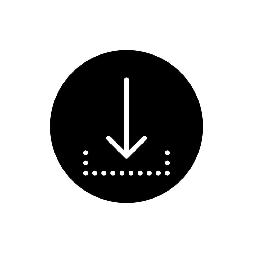 Download icon. interface illustration sign. load symbol. upload logo or mark. vector