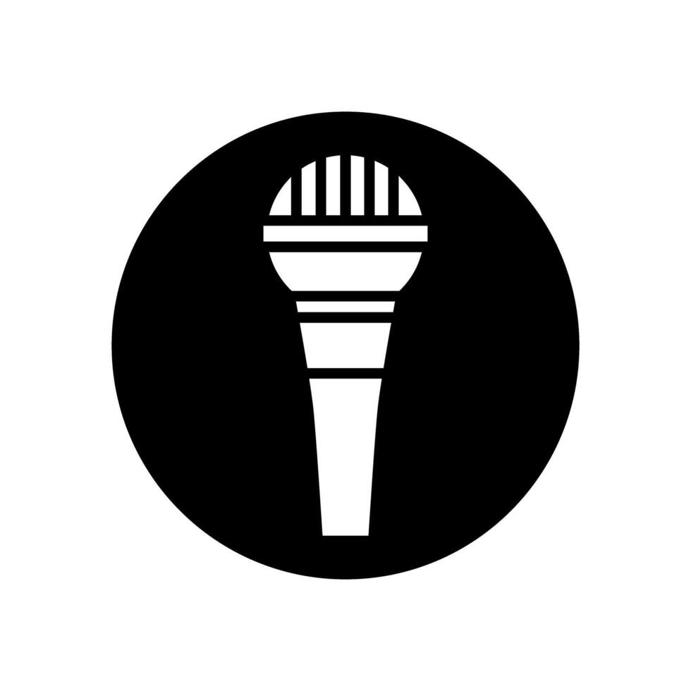 micrófono icono . mic ilustración signo. karaoke símbolo. audio logo. vector