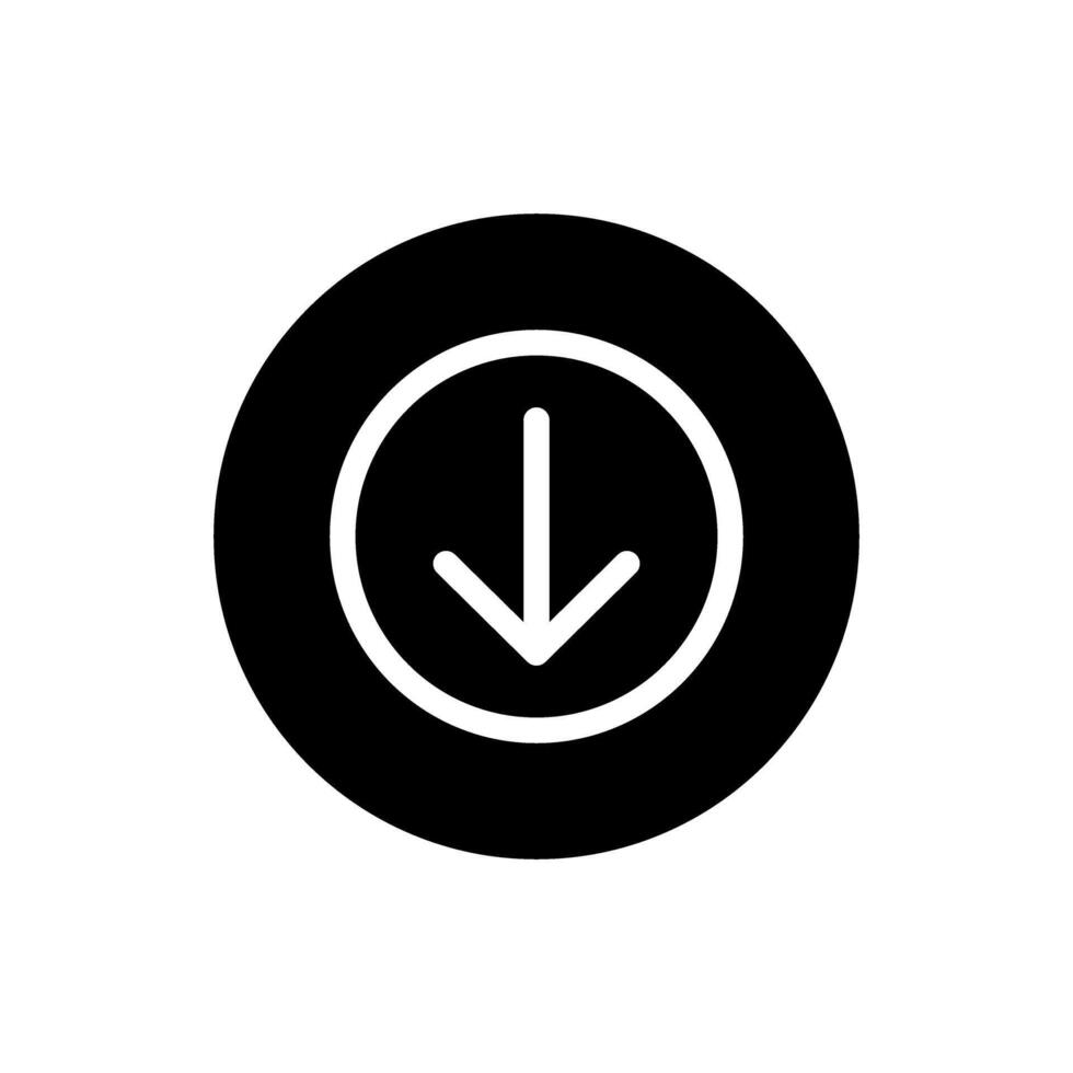 Download icon. interface illustration sign. load symbol. upload logo or mark. vector