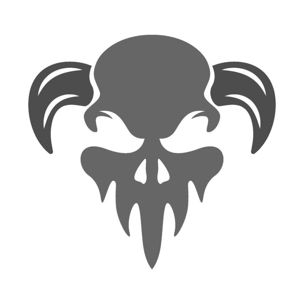 Skull logo icon design vector