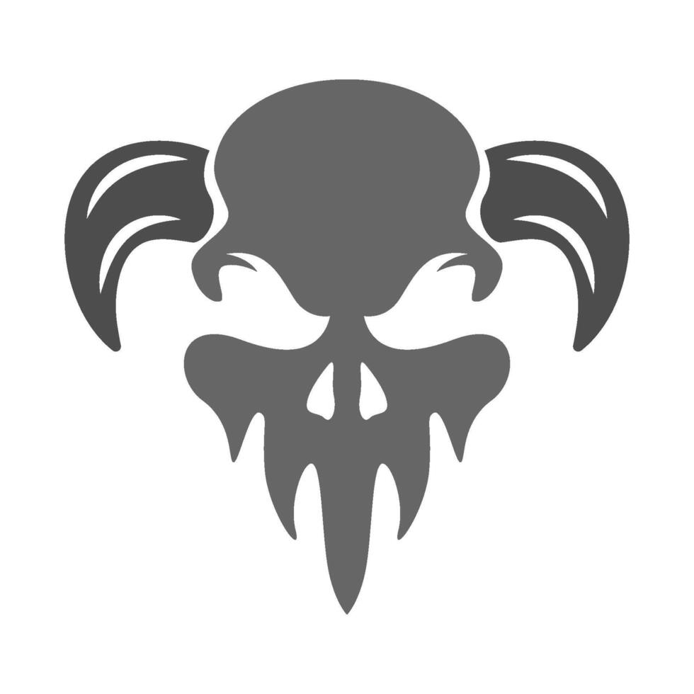 Skull logo icon design vector