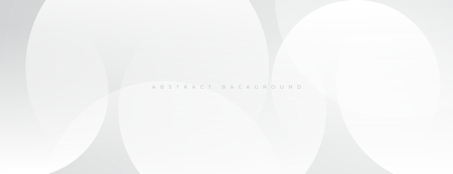 white geometric background with circle shapes for website, presentation, cover, banner, poster, etc. vector