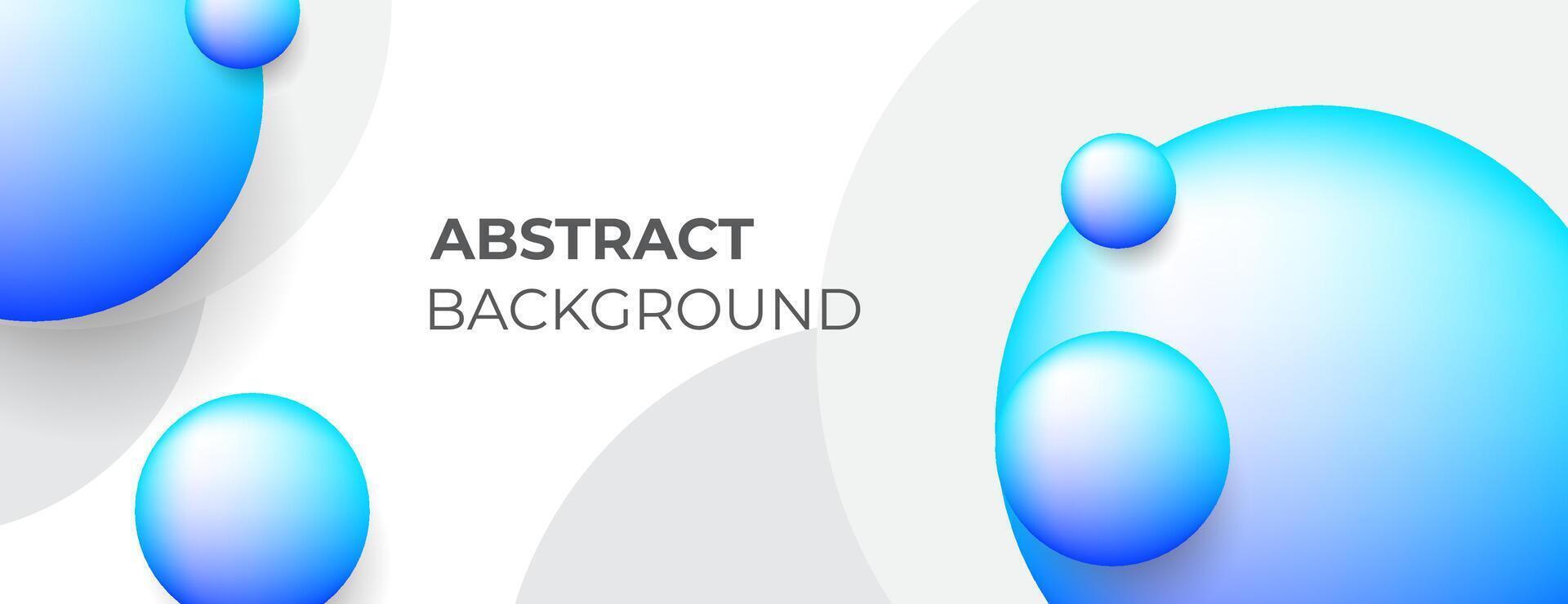 blue gradient circles background. white blue dynamic circular banner design. vector