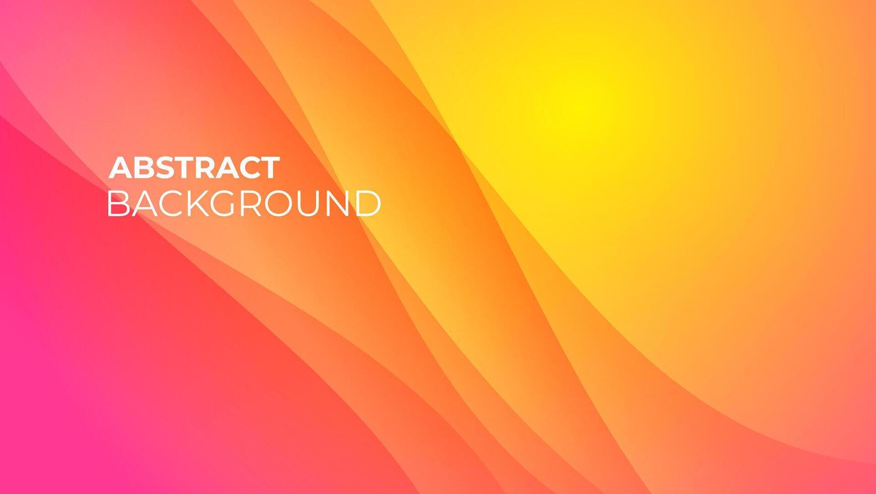 yellow pink gradient background with wavy lines composition vector