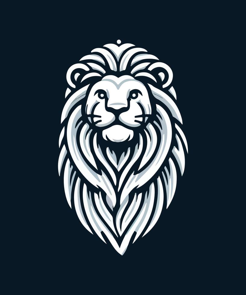 lion head logo vector