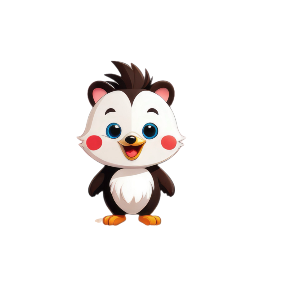 cute animal cartoon character illustration png