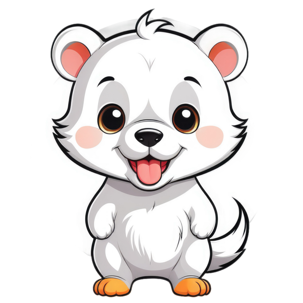 cute animal cartoon character illustration png