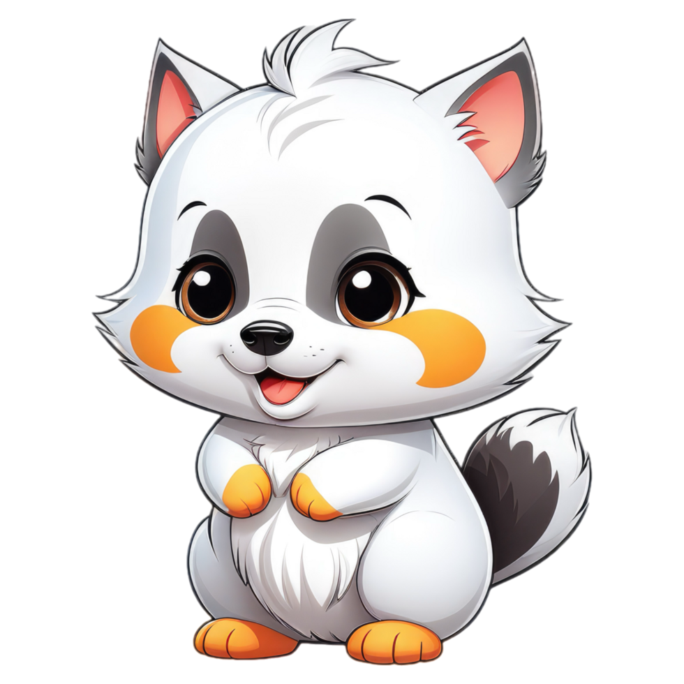 cute animal cartoon character illustration png