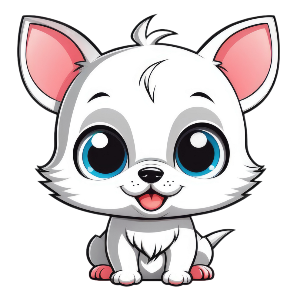 cute animal cartoon character illustration png