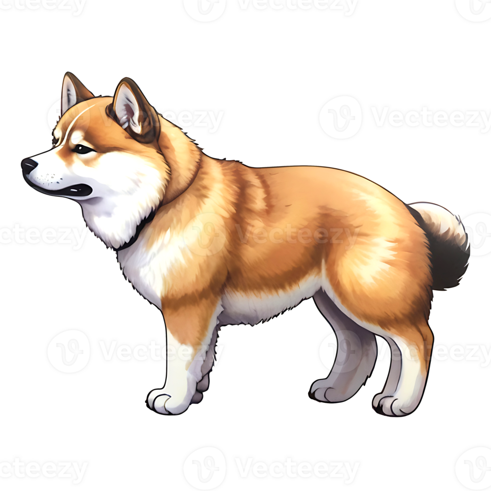 Akita Shepherd Dog Logo png