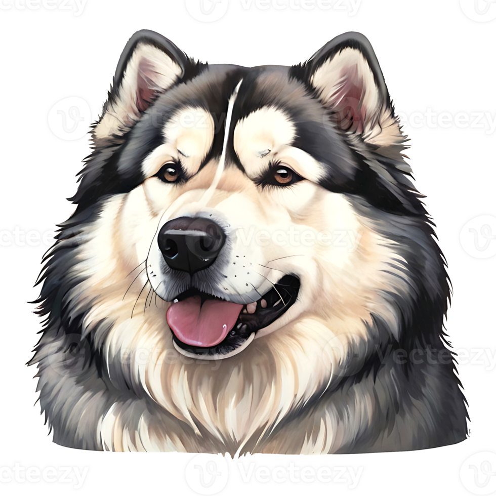 Alaskan Husky Dog design png