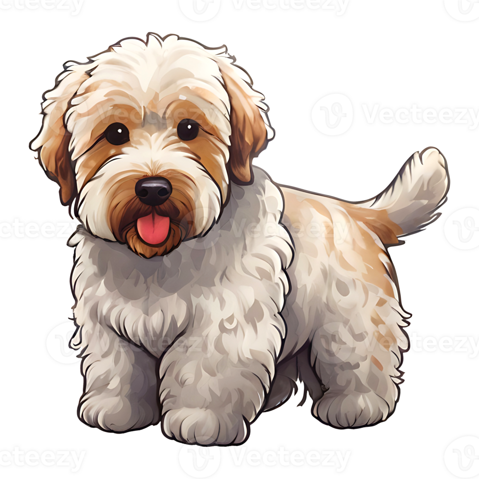 Airedoodle Dog Logo design png