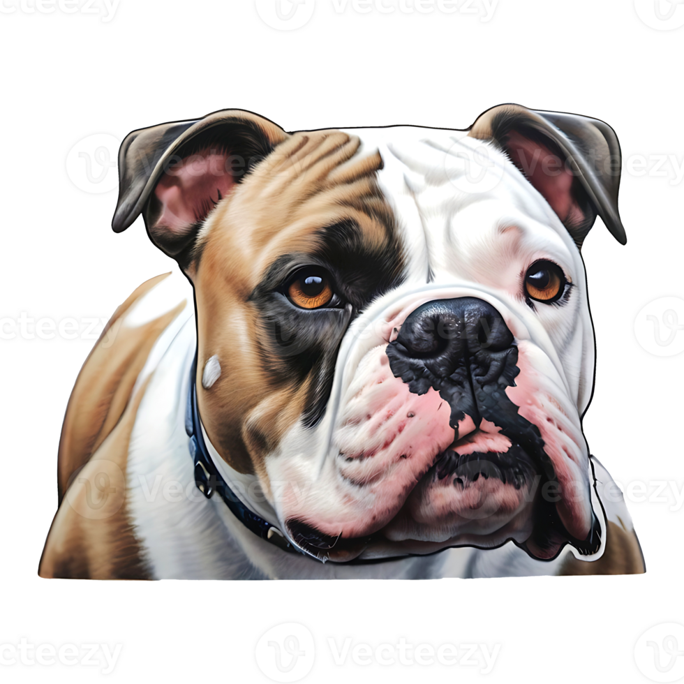 Bull Dog Sticker design png