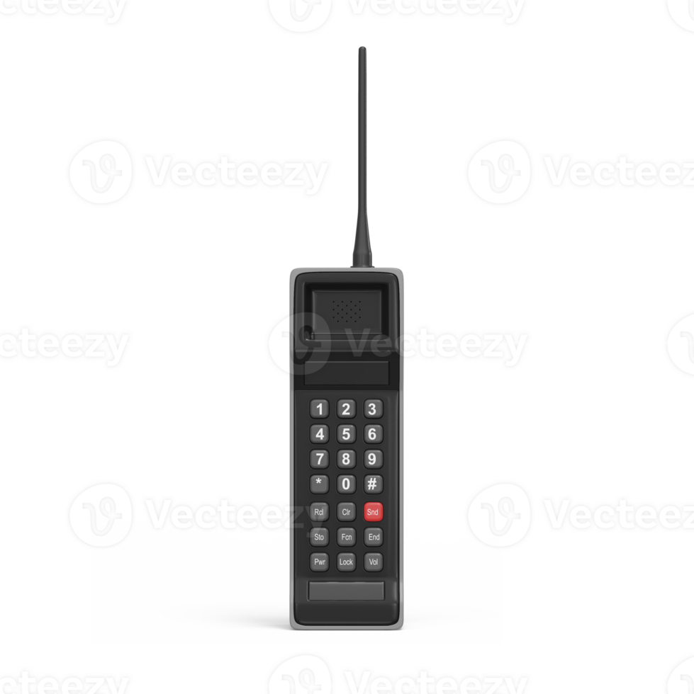 Old Cell Phone 3D Render png