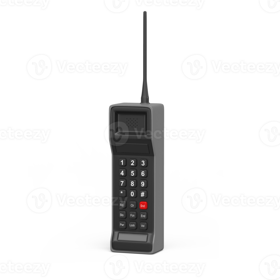 Old Cell Phone 3D Render png