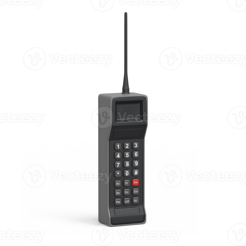Old Cell Phone 3D Render png