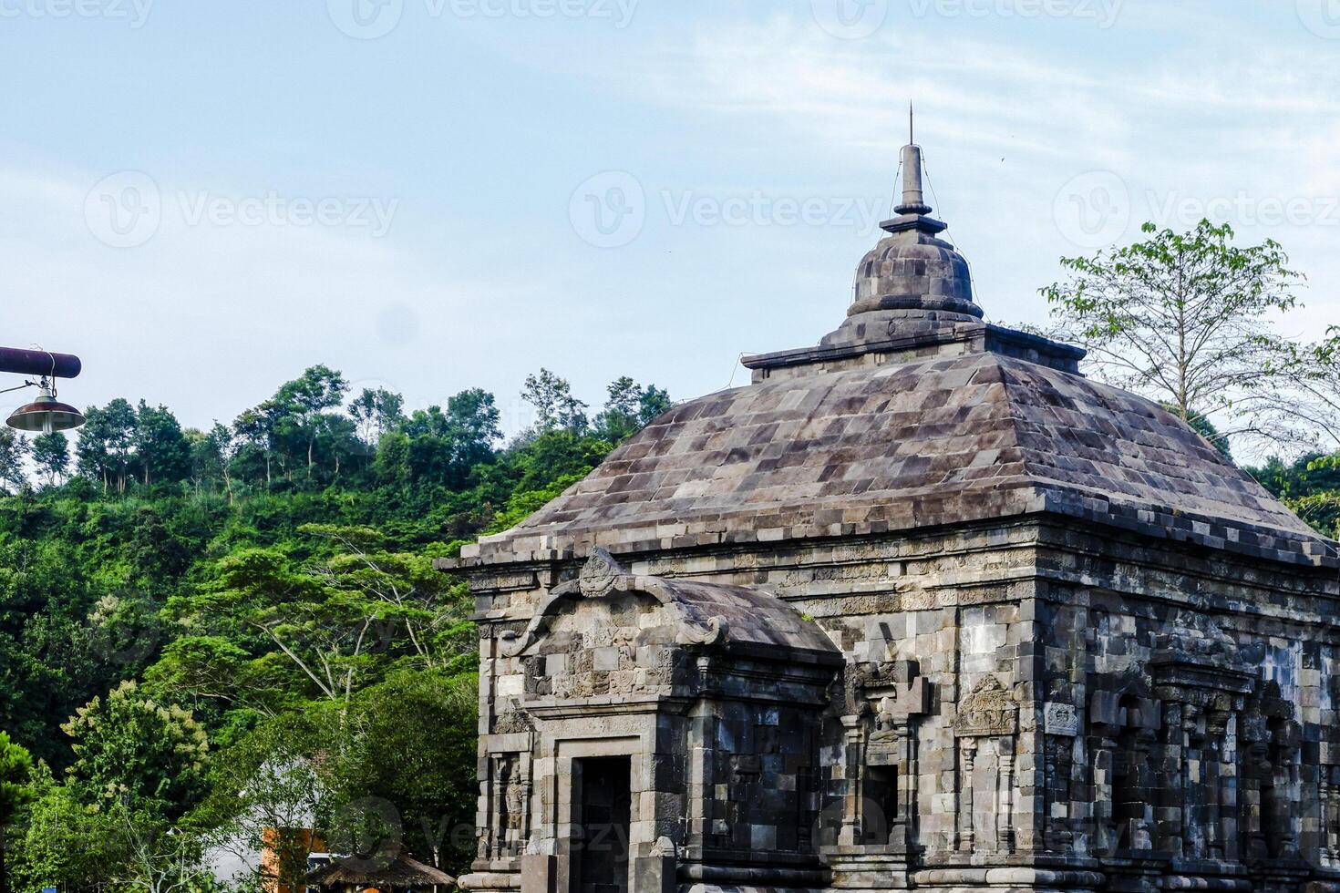 ancient temple in archaeological site in Indonesia photo