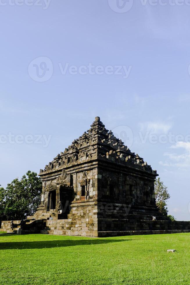 ancient temple in archaeological site in Indonesia photo