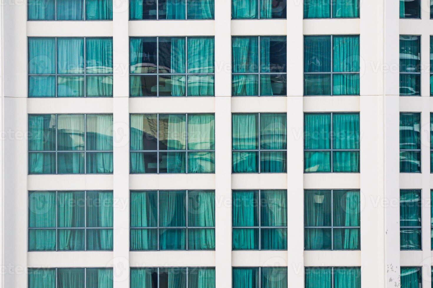 Facade of modern building in Singapore photo