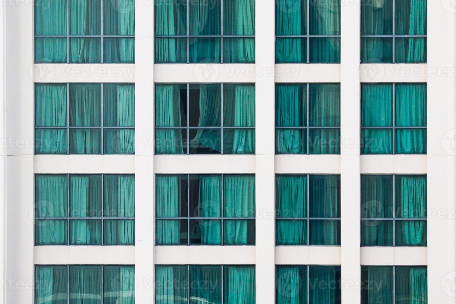 Facade of modern building in Singapore photo