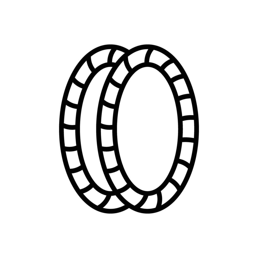 Bangle Line Icon Design vector