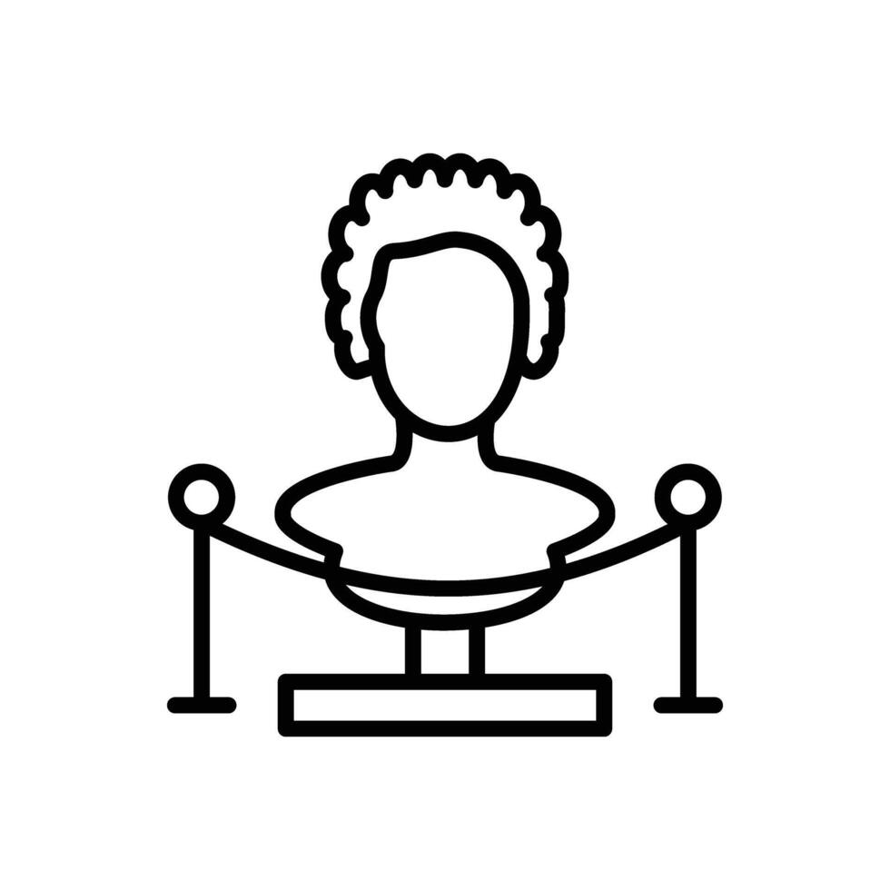 Bust Line Icon Design vector