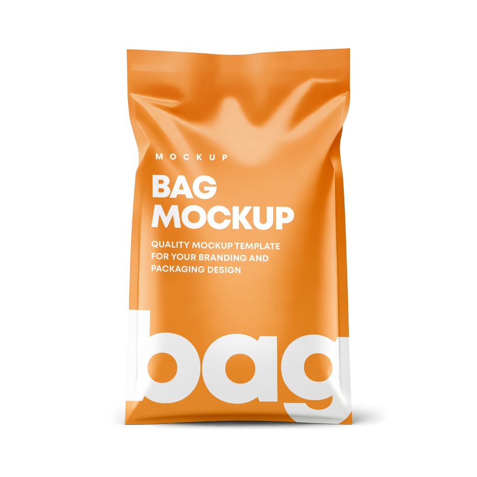 food bag and pouch mockup file psd