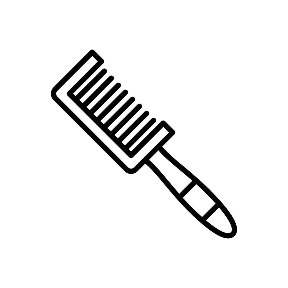 Comb Line Icon Design vector