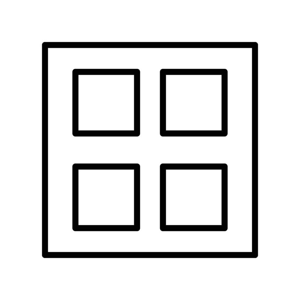 Layout Icon Line Icon Design vector