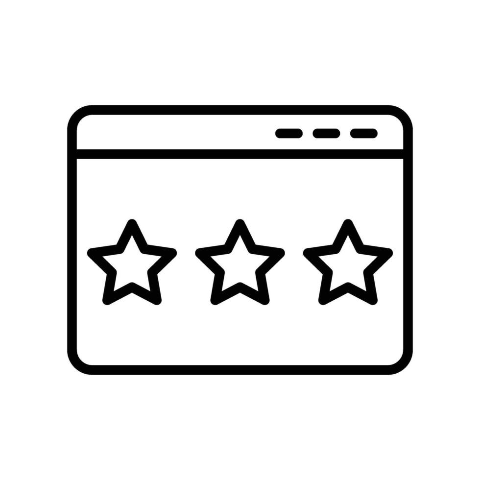 Rating Icon Line Icon Design vector