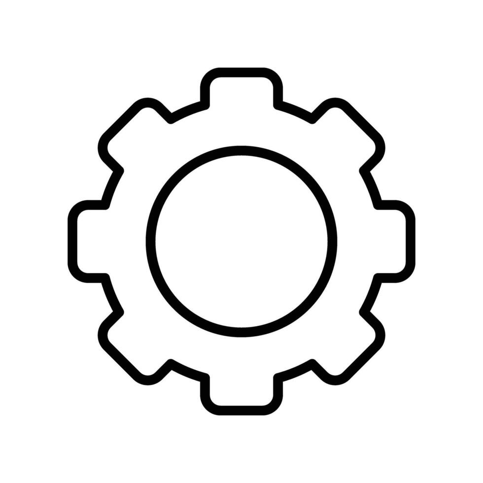 Settings Line Icon Design vector