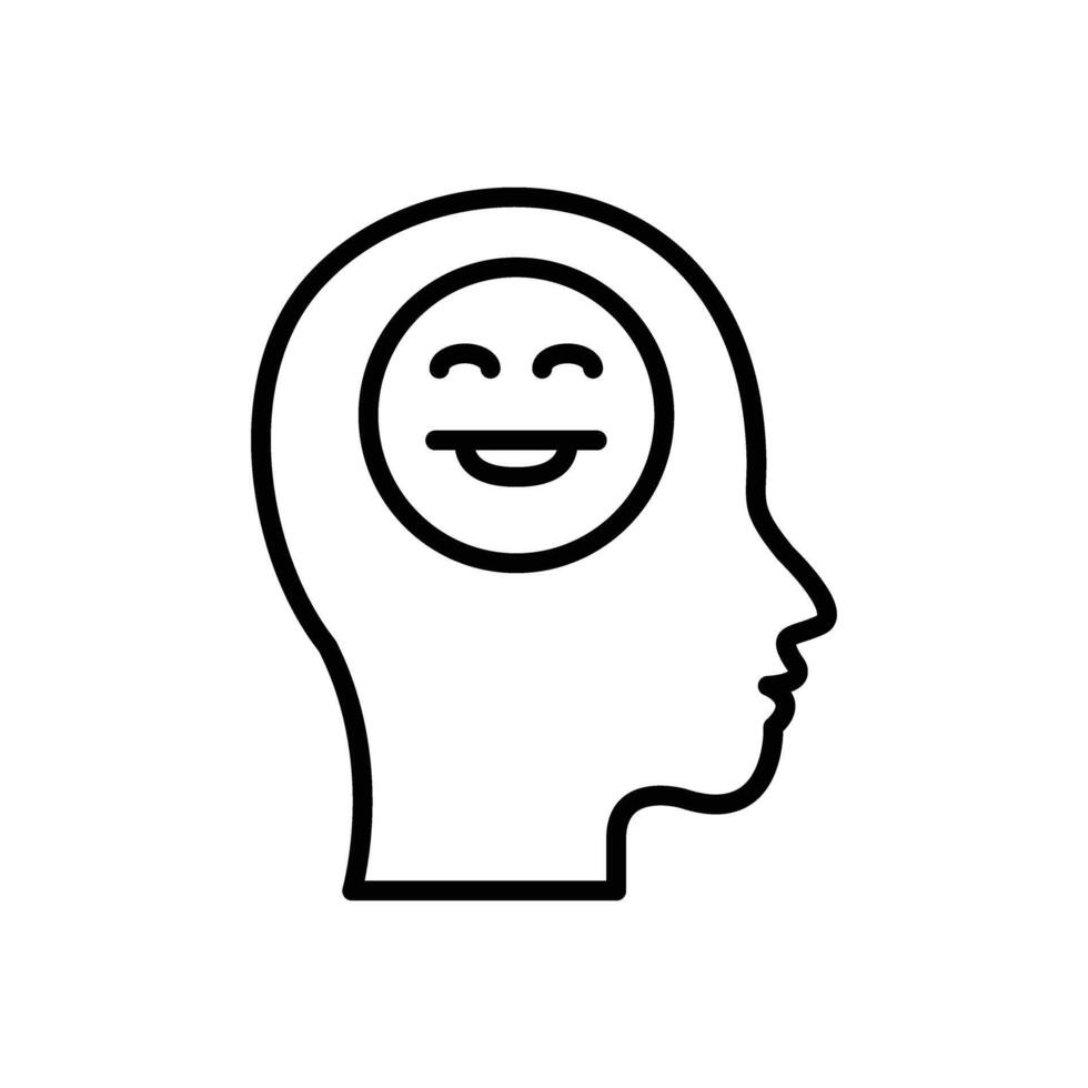 Happiness Line Icon Design vector
