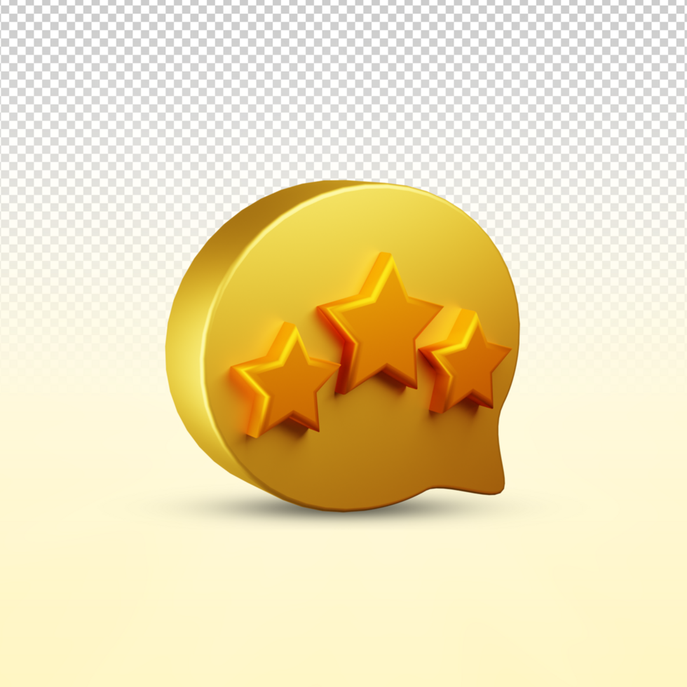 Rating 3d icon psd