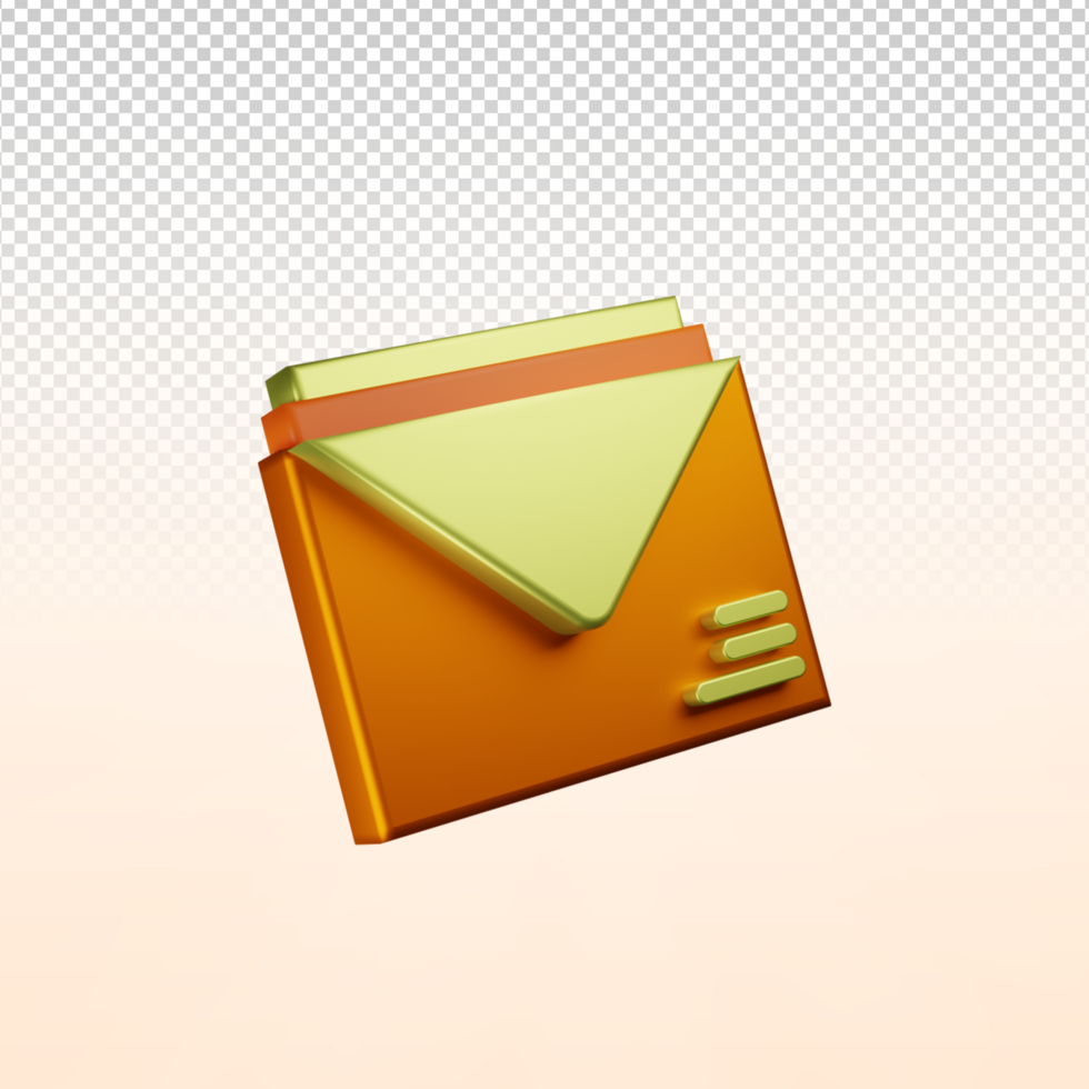 mail 3d icon psd