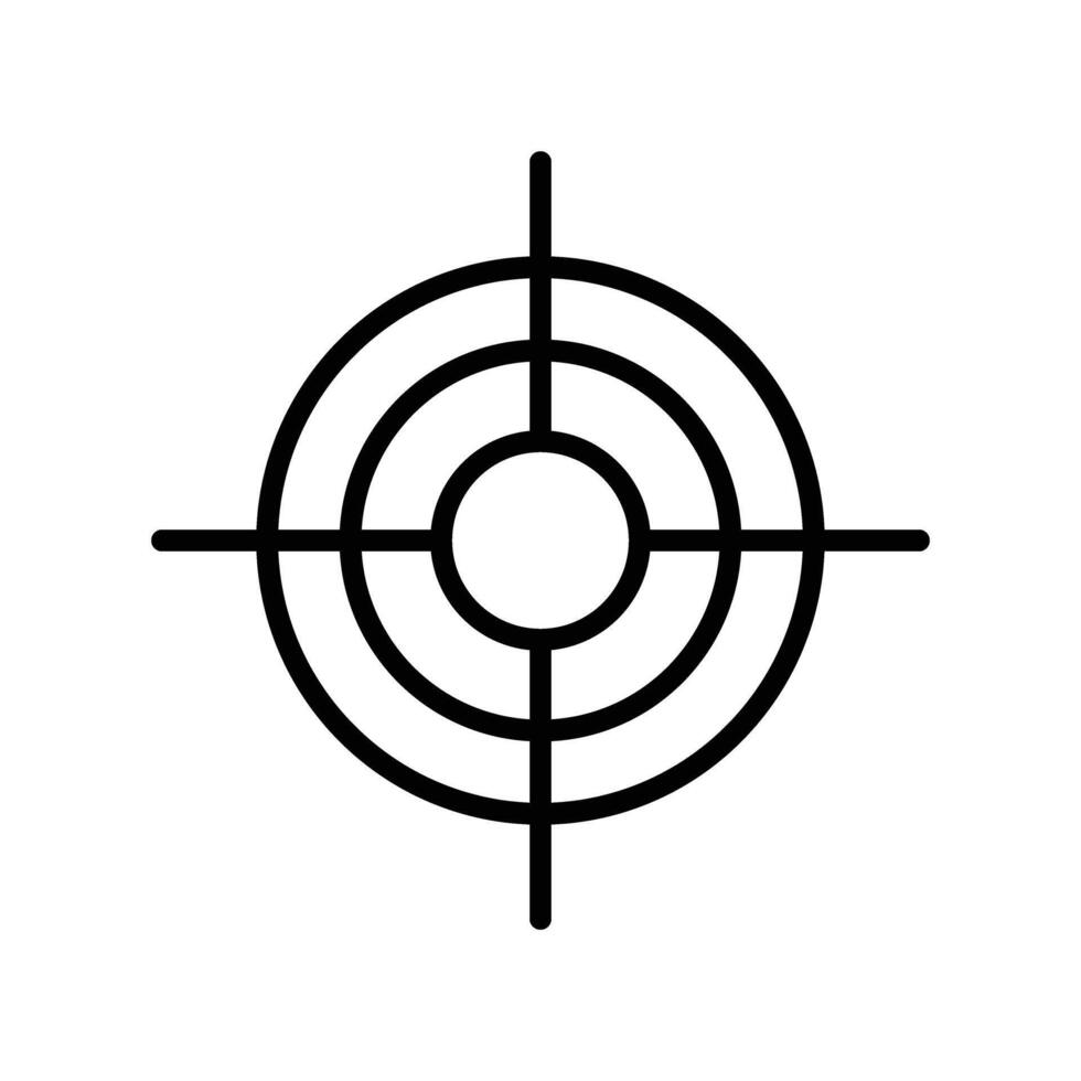 Scope Line Icon Design vector