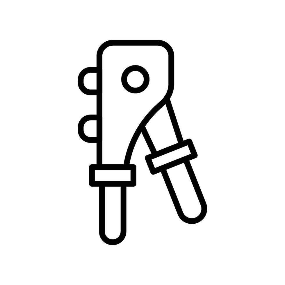 Riveter Line Icon Design vector