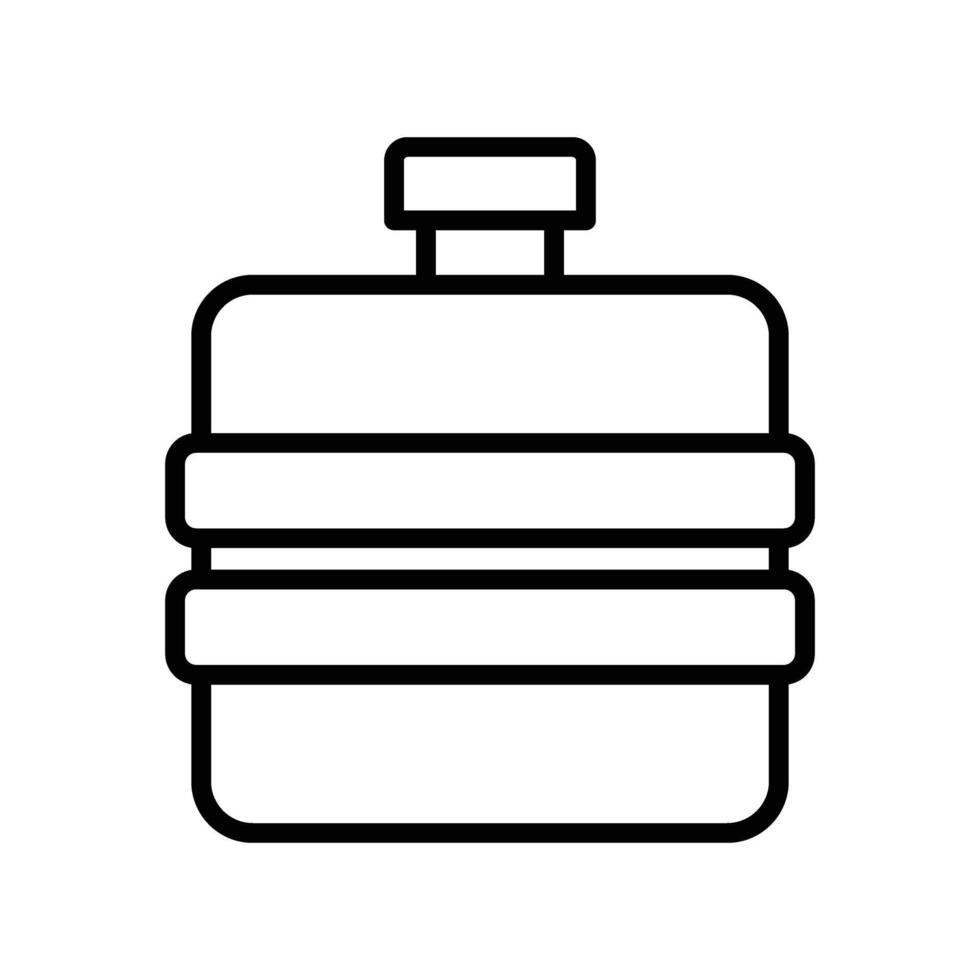 Flask Line Icon Design vector