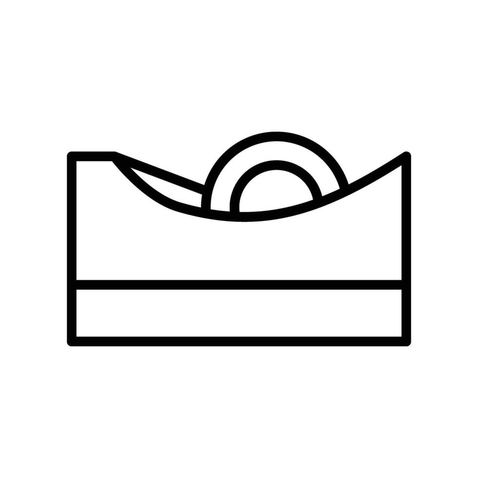 Tape Dispenser Line Icon Design vector