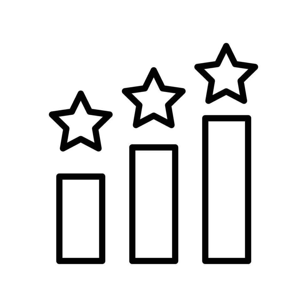 Ranking Line Icon Design vector